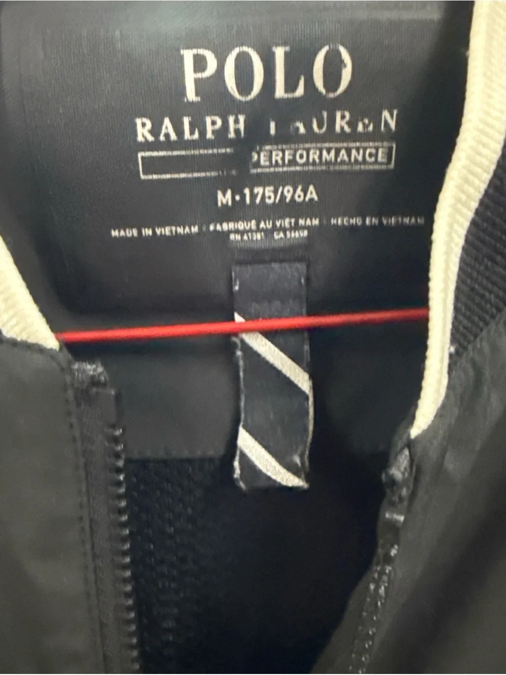 Men's Black Performance Windbreaker P Wing Med